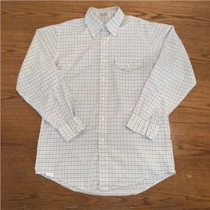 VINTAGE LL Bean long-sleeve plaid Dress Shirt 15 1/2 X33 Button Down USA 1997.